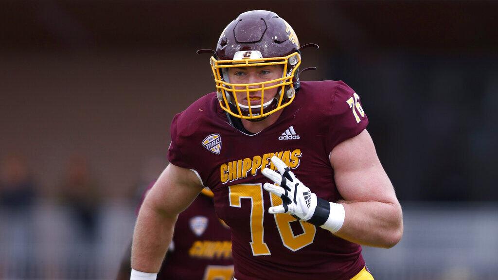 45. Bernhard Raimann, OT, Central Michigan, Sr.